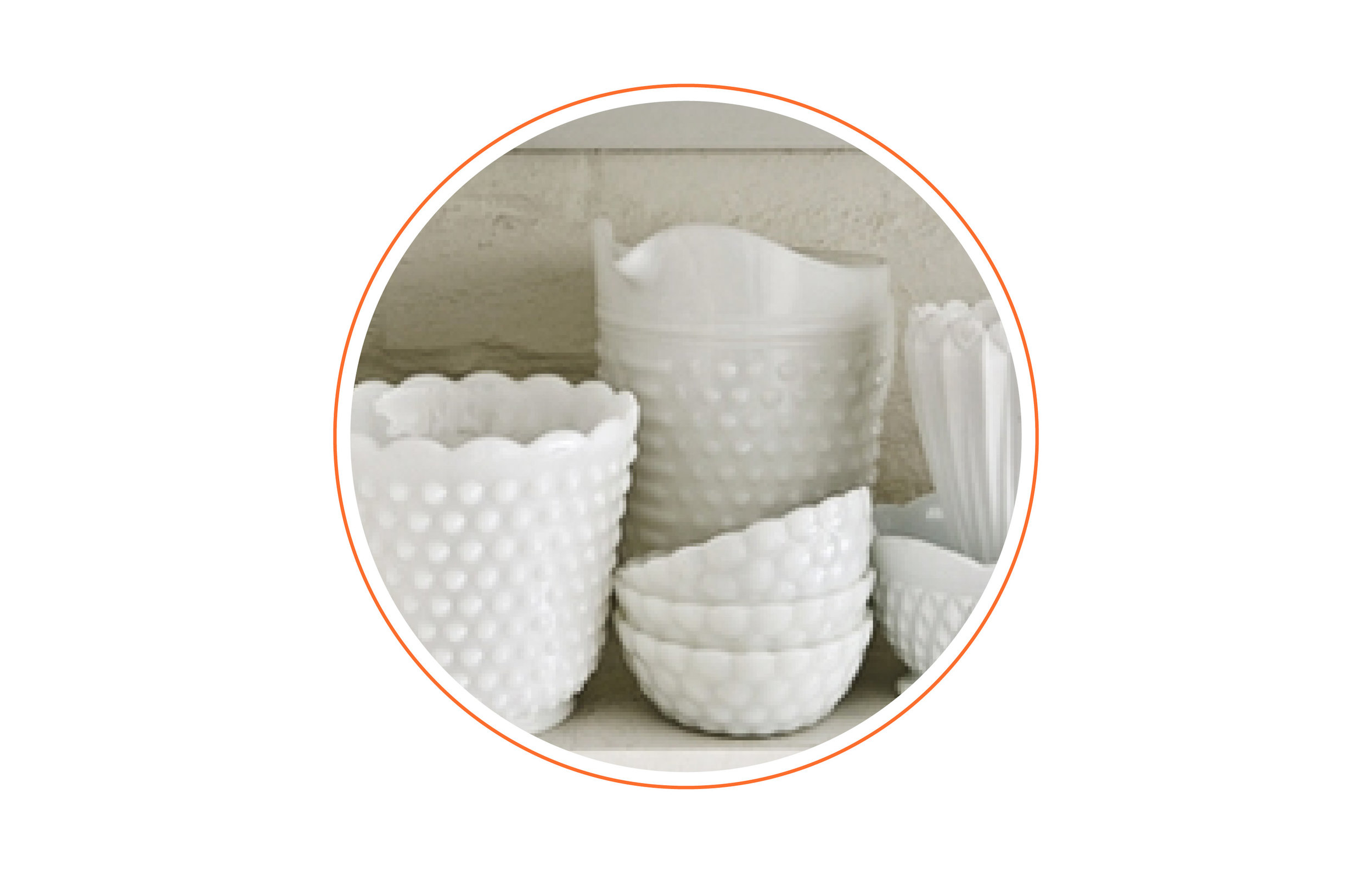 Little known fact? - I collect anything that is hobnail milk glass