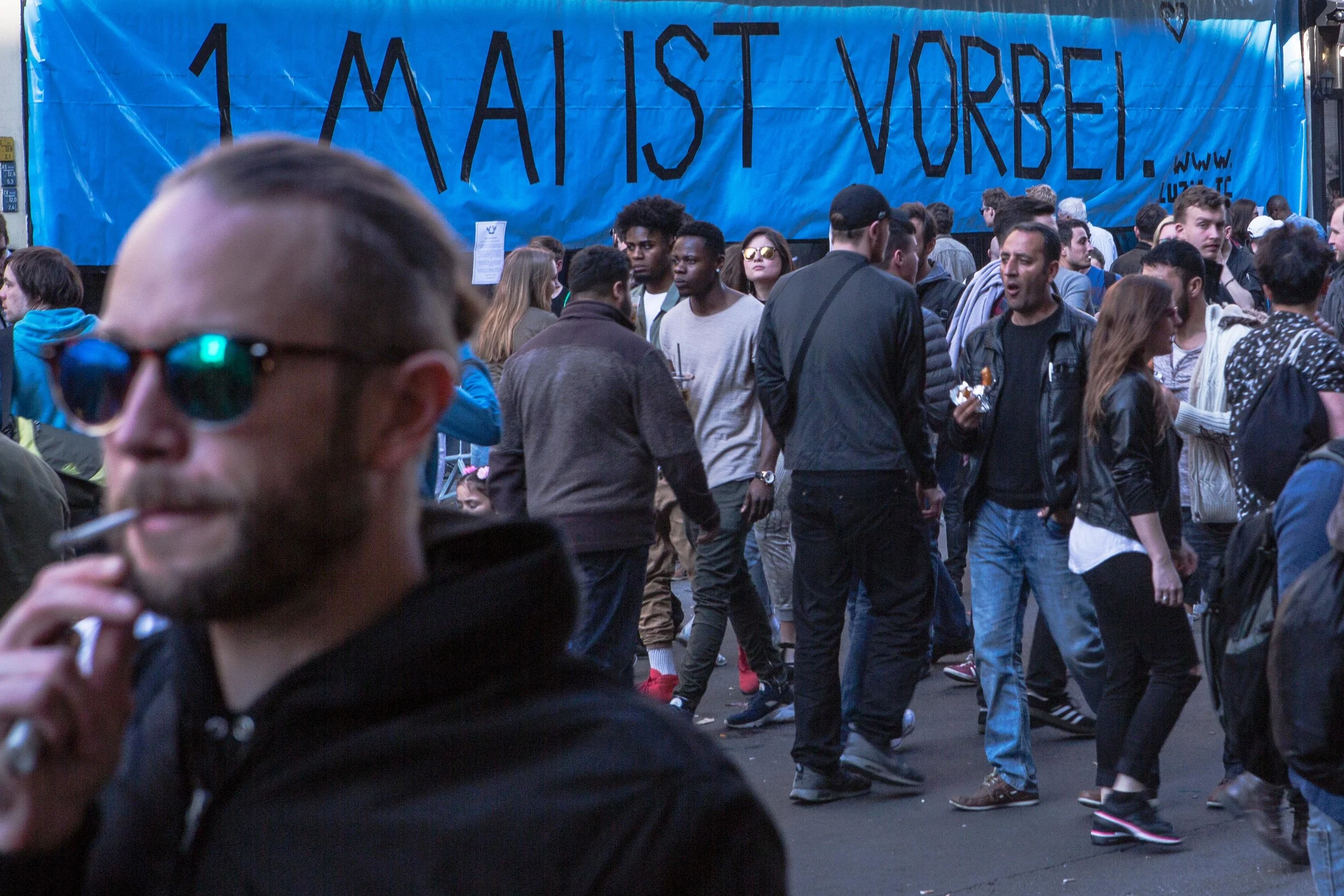  The 1st of May in Berlin has always been a day for workers to show resistance towards the system, but now most people are focusing more on drinking and having fun. 2016. 