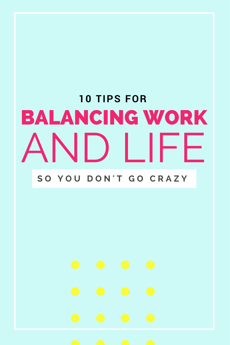 10 tips for balancing work + life when working from home!