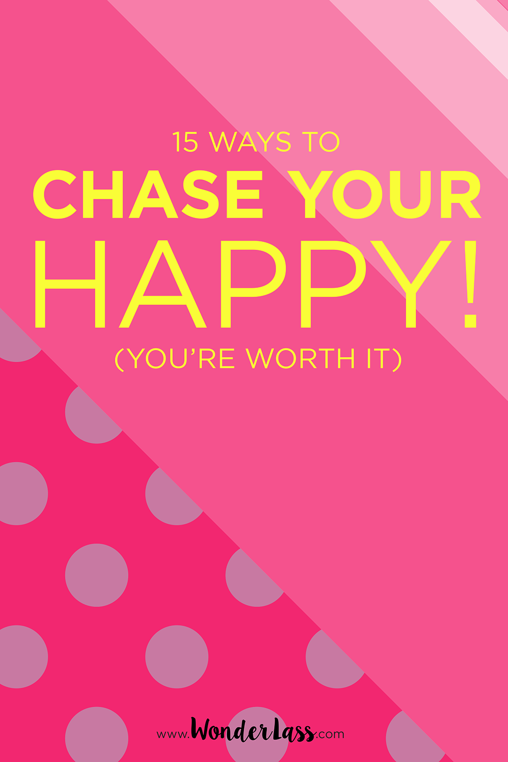 Check out these 15 creative ways to chase your own happiness! (Because you're totally worth it!)