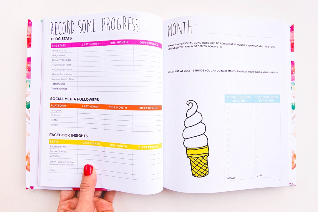 The Blog + Life Planner! Finally, plan your blog, business and life all in the same place! Plus, this planner has as much color, quirk and personality as YOU.