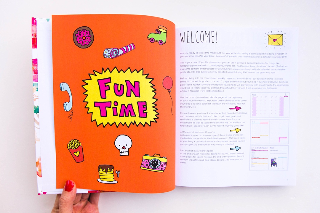 The Blog + Life Planner! Finally, plan your blog, business and life all in the same place! Plus, this planner has as much color, quirk and personality as YOU.