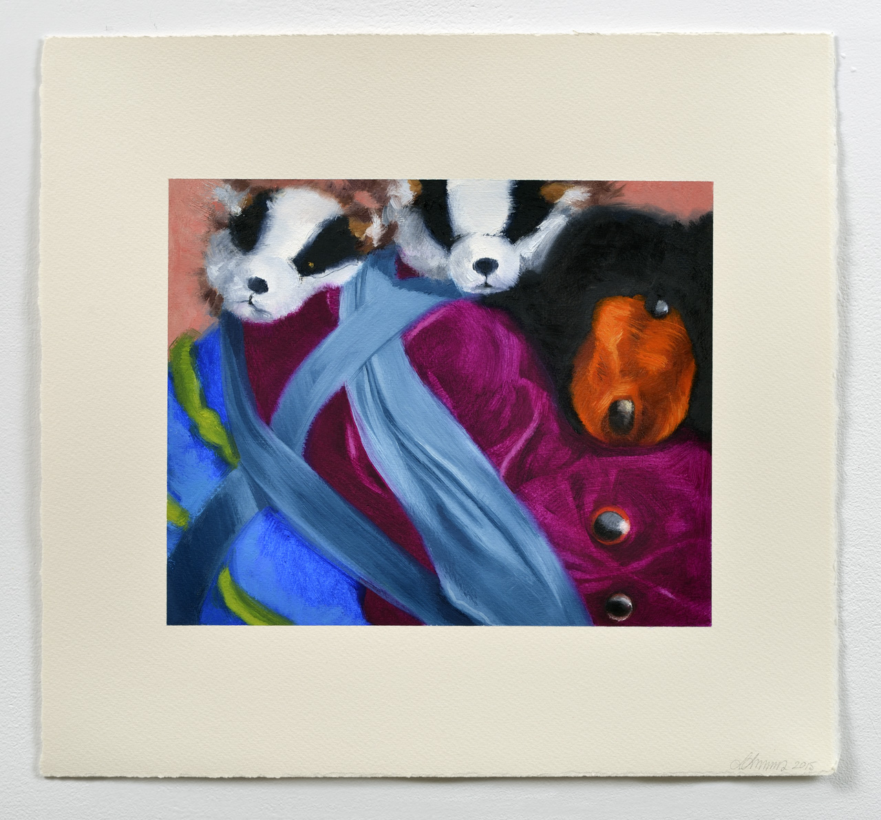 Gulliver II , 2015 Oil on paper, 38 x 40.5 cm