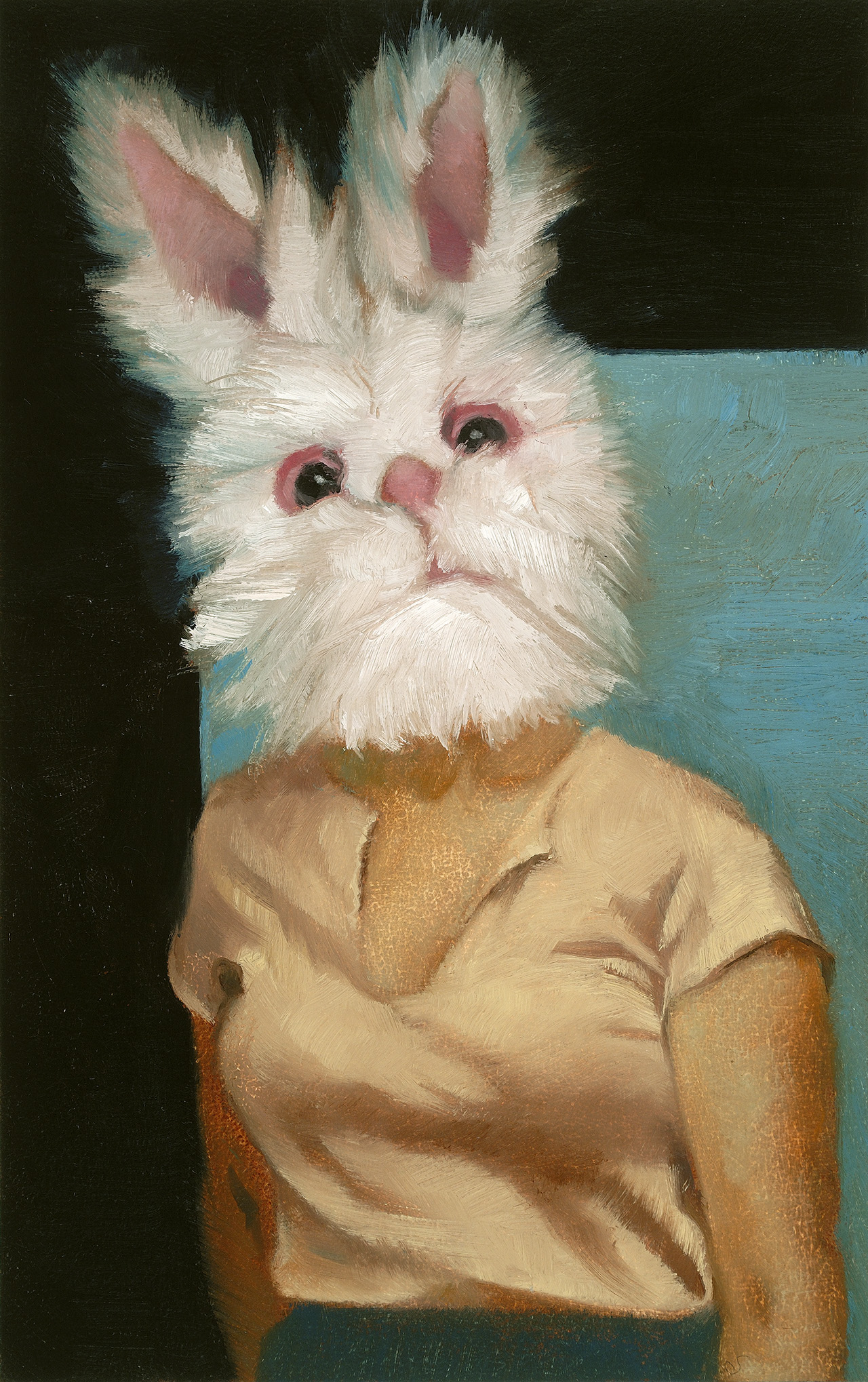 Bunny , 2008, oil on paper, 25 x 16 cm