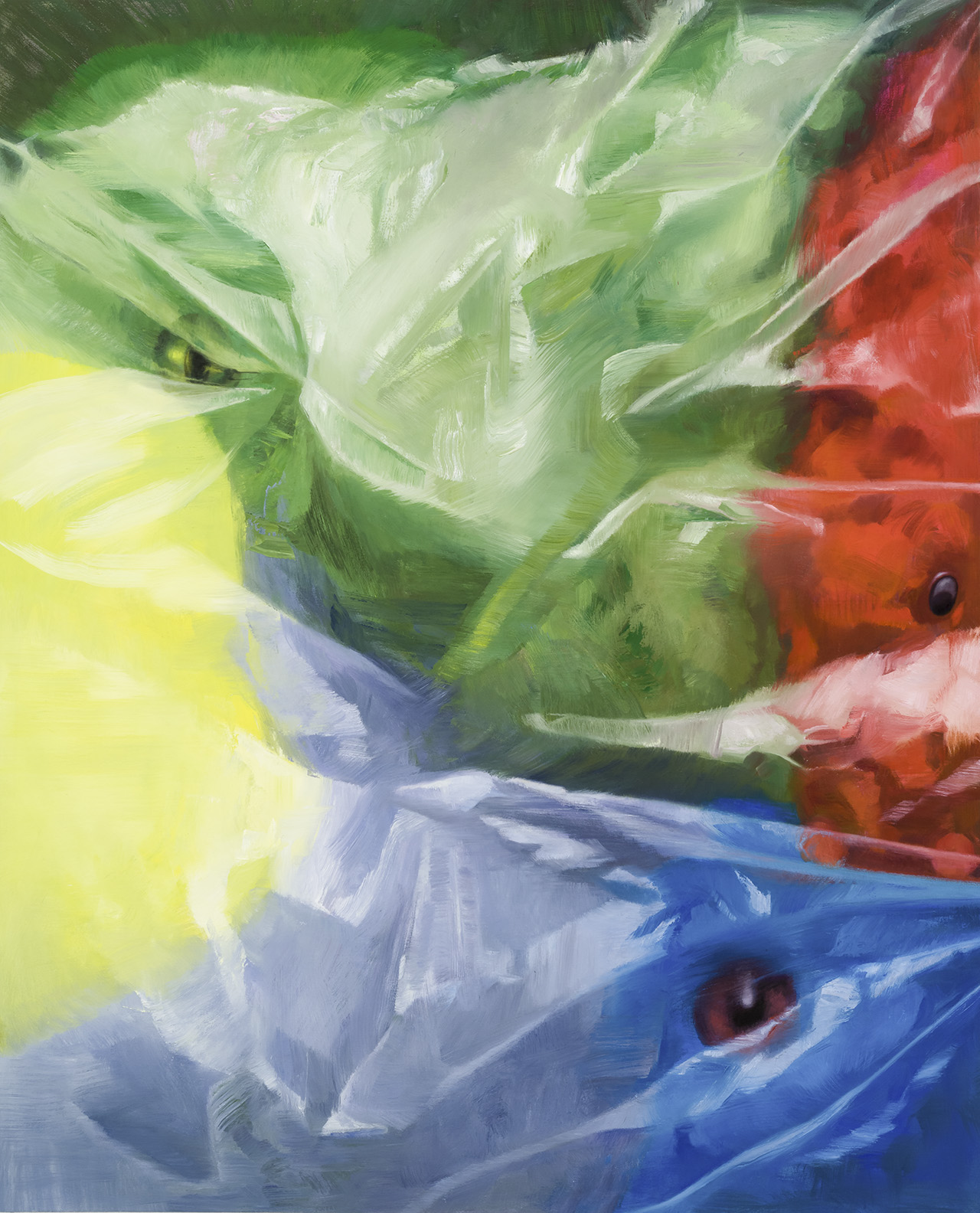 Primary Plush , 2017 Oil on canvas, 175 x 142 cm