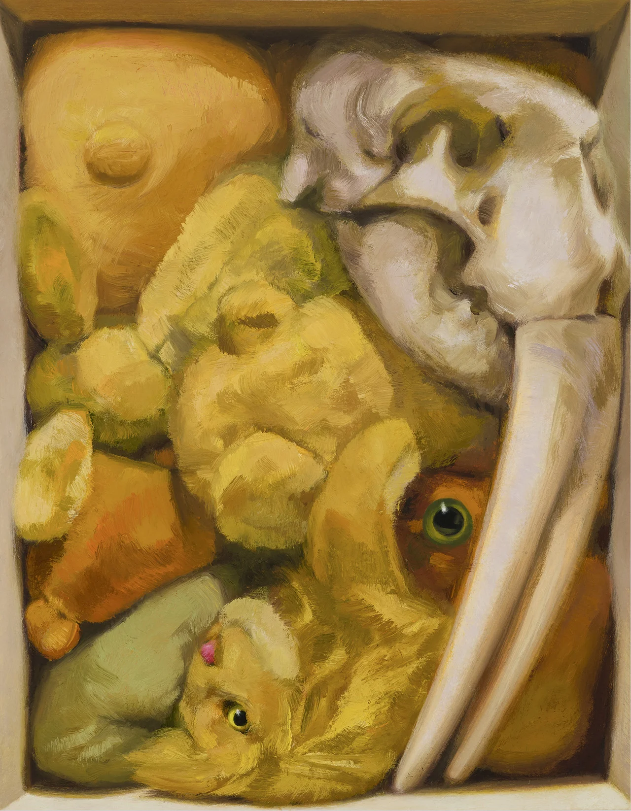 Portrait Box 7, 2016 Oil on paper mounted on board 35.5 x 28 cm