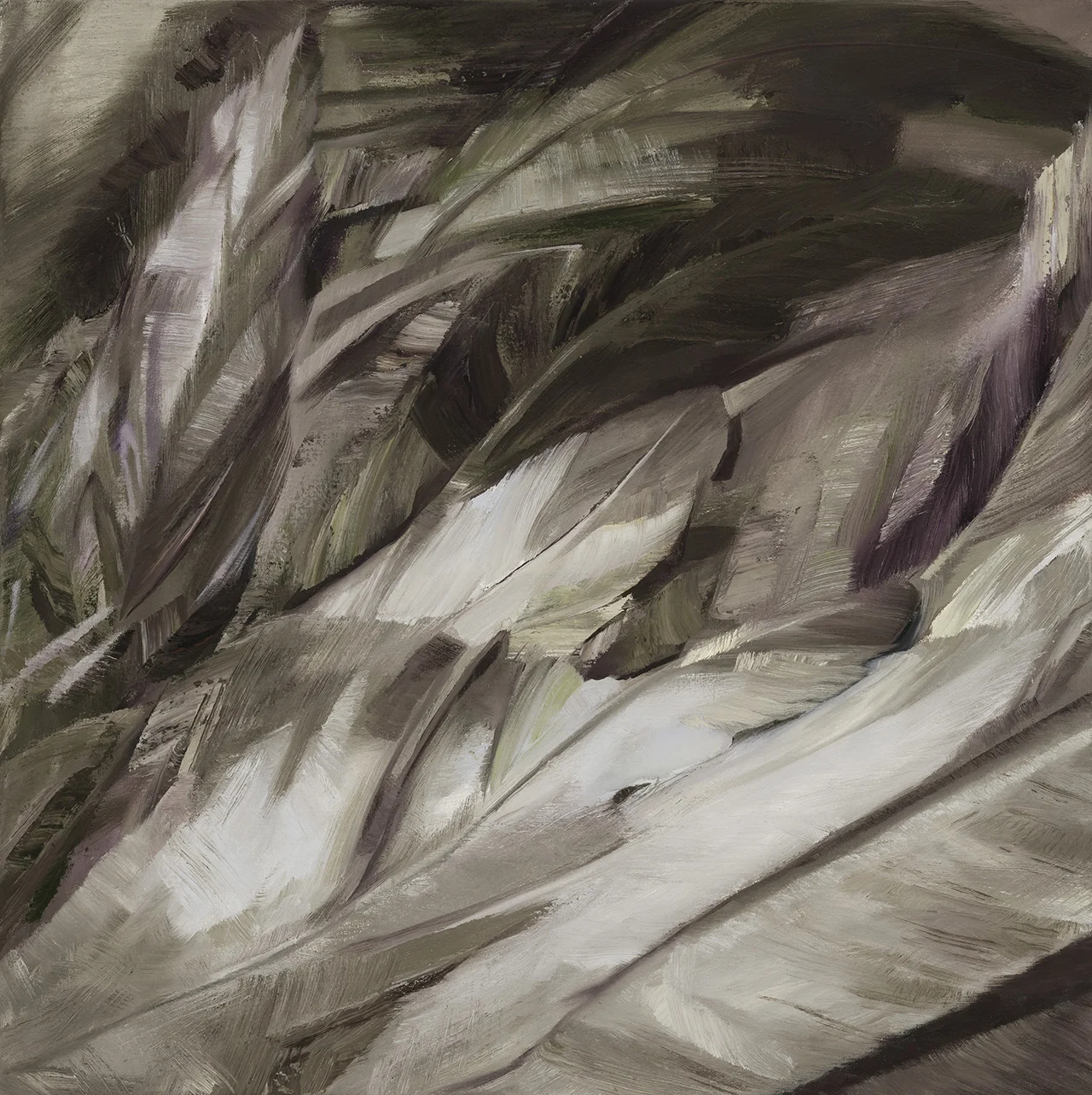 Messenger 1 , 2016 Oil on canvas, 76 x 76 cm.