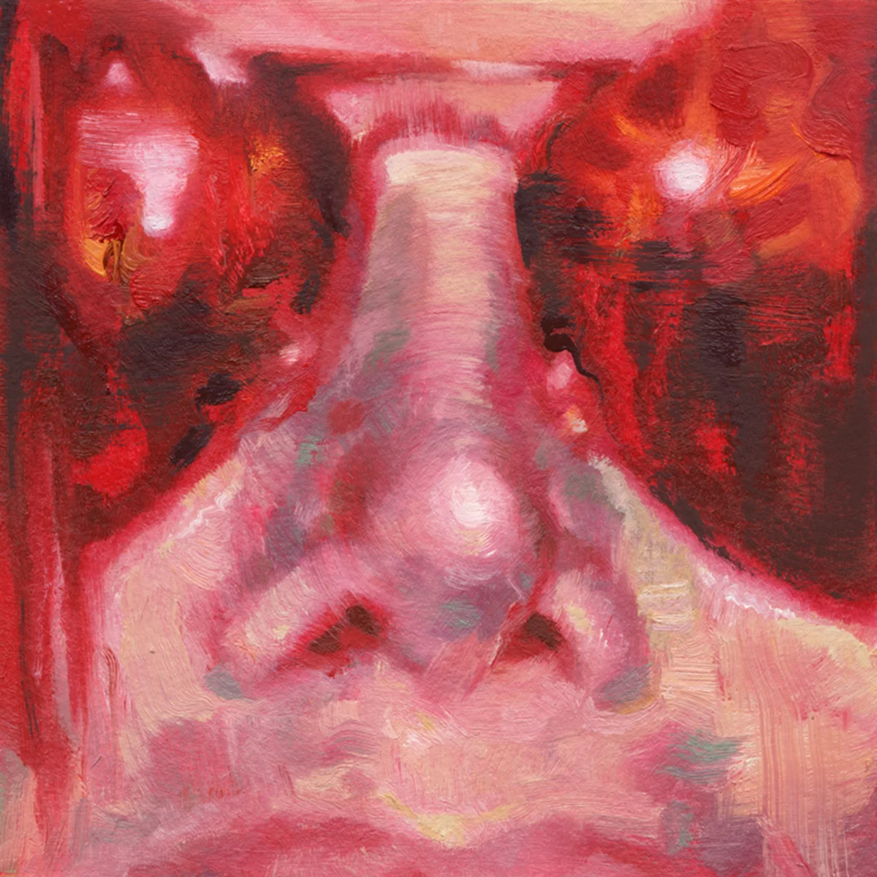 Spectral no. 1 , 2010 Oil on paper, 15.25 x 15.25 cm.