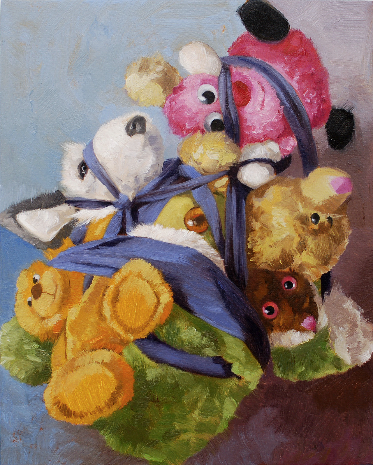 Recombinant 1.2 , 2011 Oil on board, 24.5 x 19.5 cm.