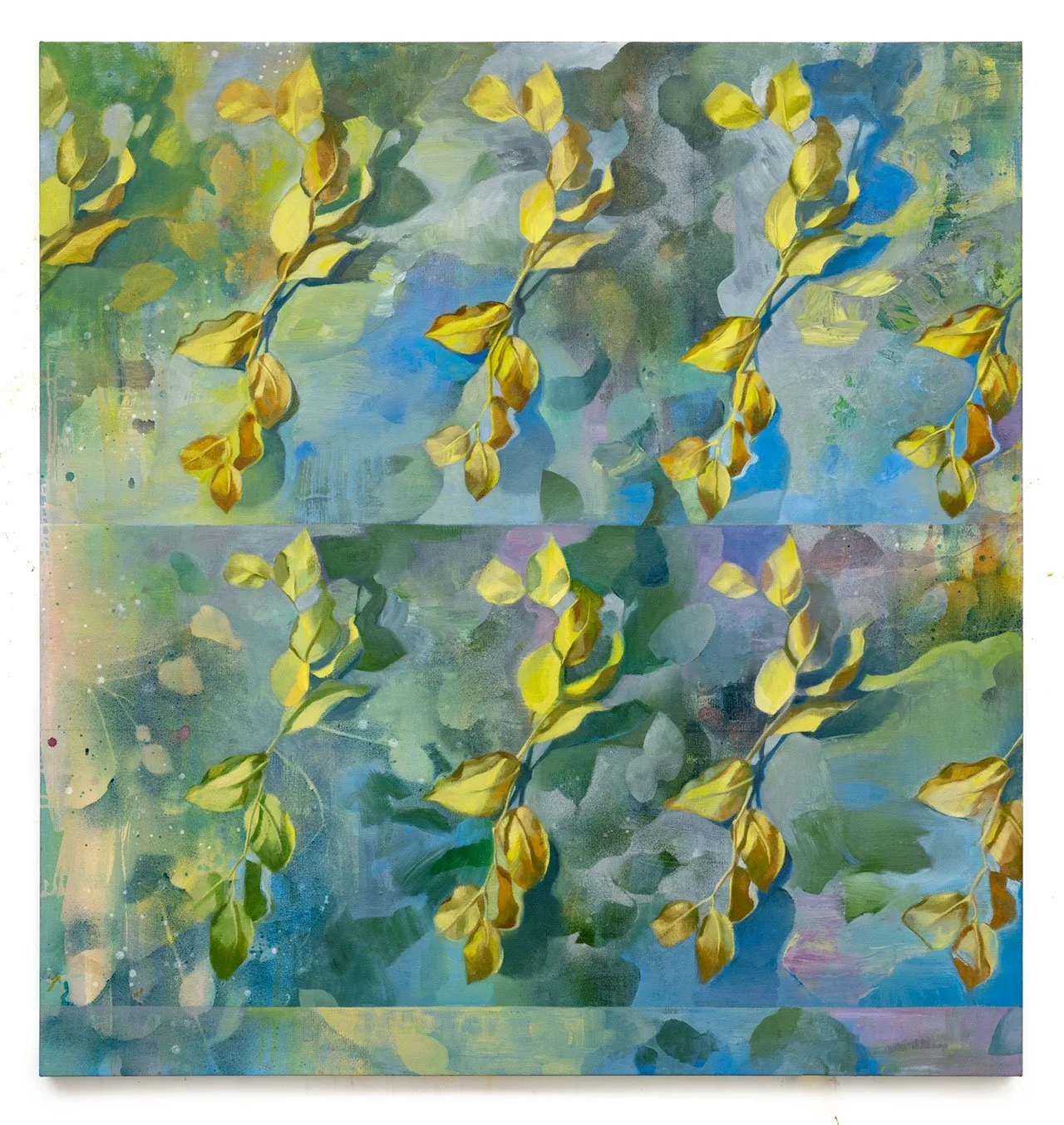   Double Portrait , 2024 oil on canvas, 152 × 145 cm (60” x 57”) 