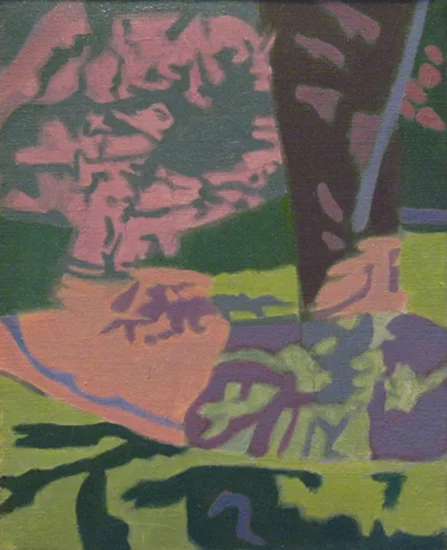Pink Apple Tree , 1998, Oil on Linen, 8" x 10"