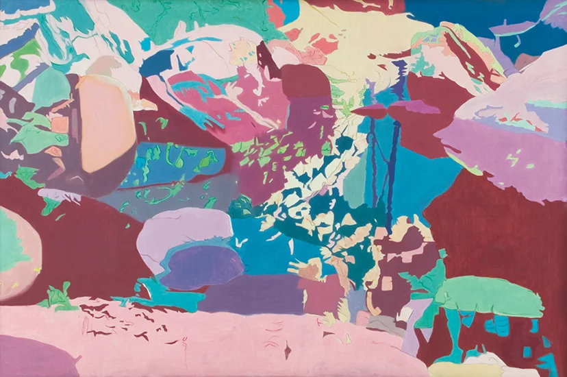 Speckled , 1987, Oil on Linen, 48"x72"