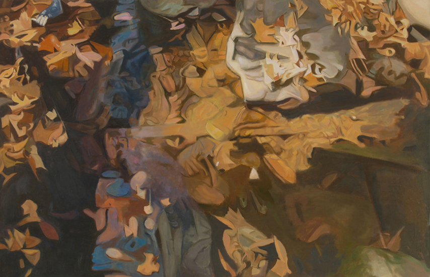 Over Flow , 1987, Oil on Linen, 26"x40"
