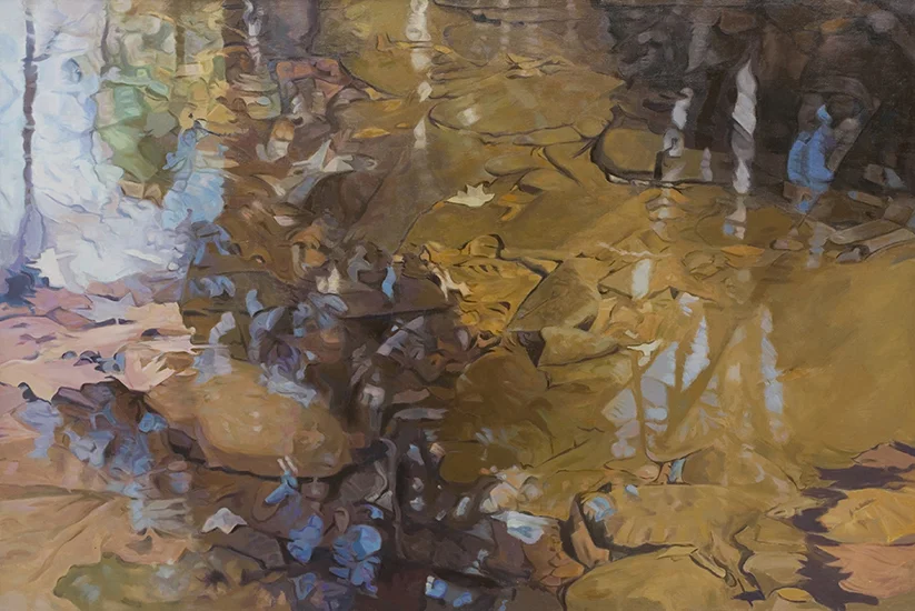 Permeation , 1982, Oil on Linen, 47"x70"