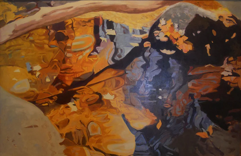 Limb Over , 1984, Oil on Linen, 26"x40" 