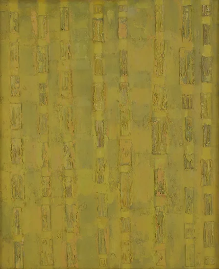 Compassion Theme - Box Lids , 1956, Oil on Linen, 44" x 36"