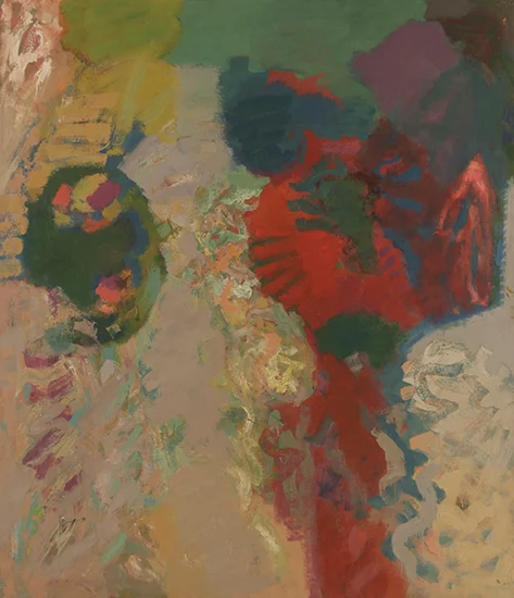 Decentergration , 1960, Oil on Linen, 84" x 72" 