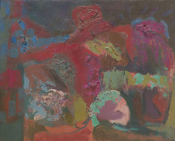Darkness , 1950s, Oil on Linen, 11" x 13.5"