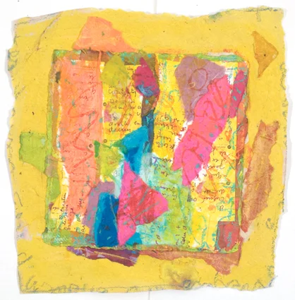 Light is Writing on my Heart's Walls, 2012, Acrylic on canvas, 13" x 13"