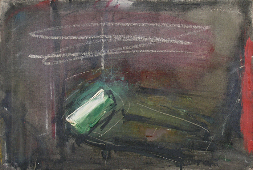    The Emerald Couch  , 1959, Oil on linen, 26" x 30" 