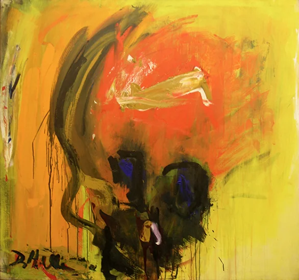 The Mask (Skull) , 1962, Acrylic on linen, 54" x 50"