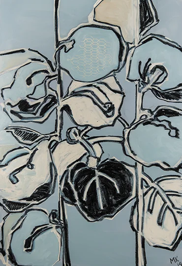 Sea Grape I , 2014, Oil on Canvas, 72" x 48"