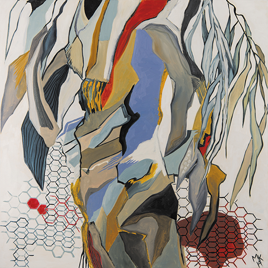 Oasis I , 2014, Oil on Canvas, 48" x 48"