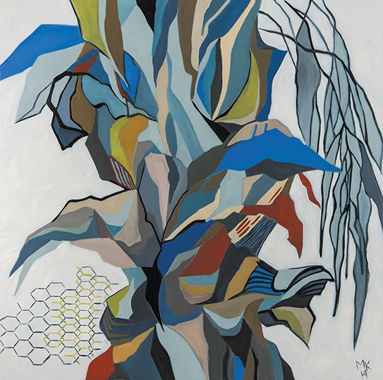 Oasis III , 2014, Oil on Canvas, 48" x 48"