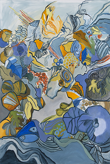 Genesis VII , 2011, Oil on Canvas, 72" x 48" 
