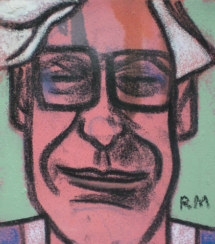 Merkin-DeKooning , 2004, Oil on Canvas, 16" x 12"