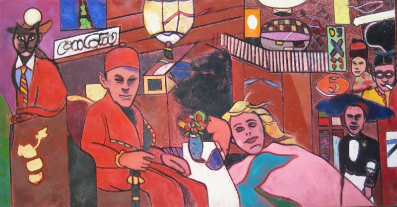 The Port of Last Resort, Broken , 2000, Oil on Canvas, 36" x 72"