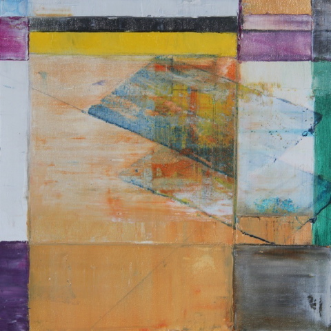 Doug Frohman, X-Ray for RD , 2012, Oil on wood panel, 12" x 12"