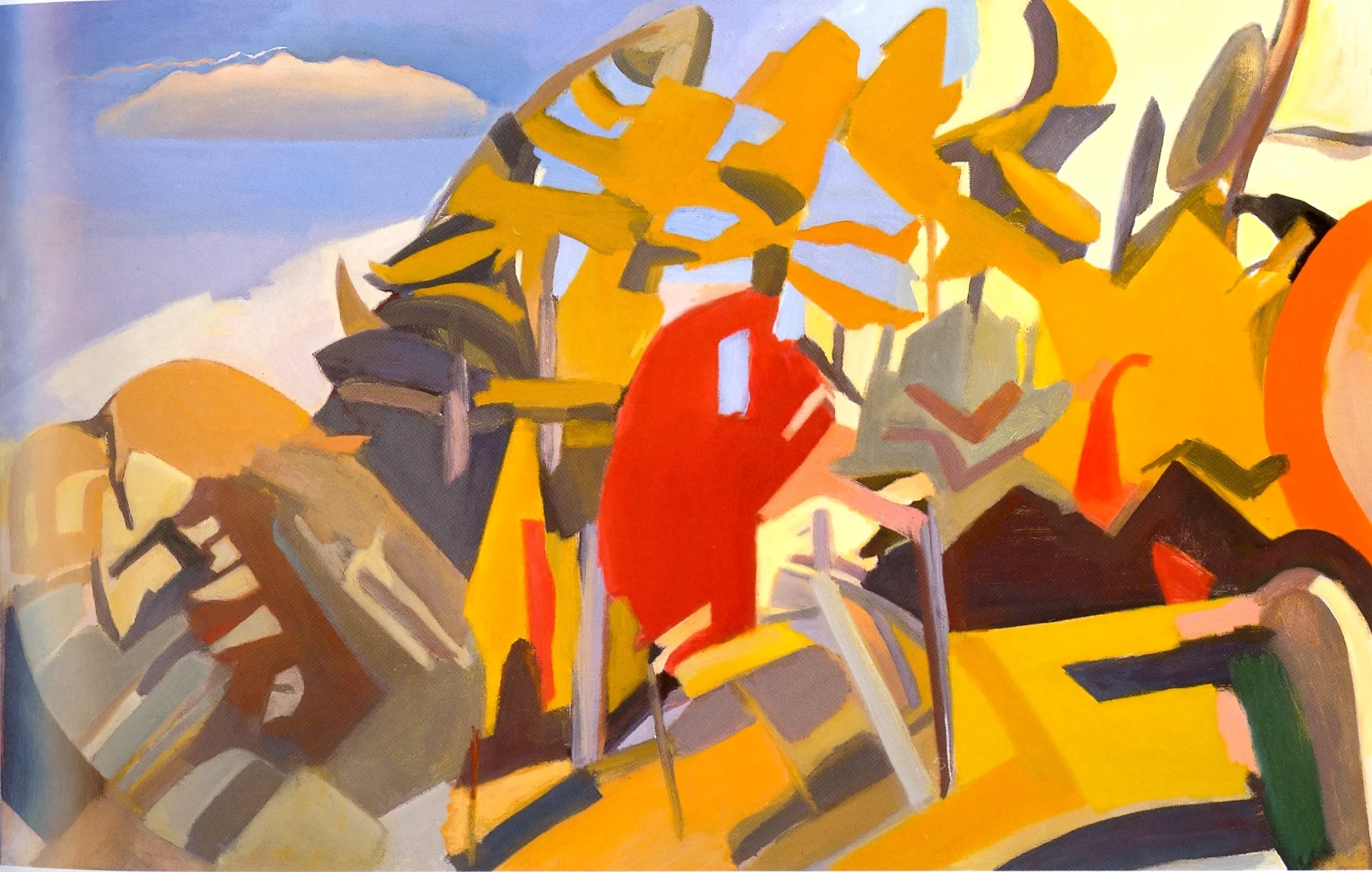 Fall Morning oil on canvas, 30"x48", 2004