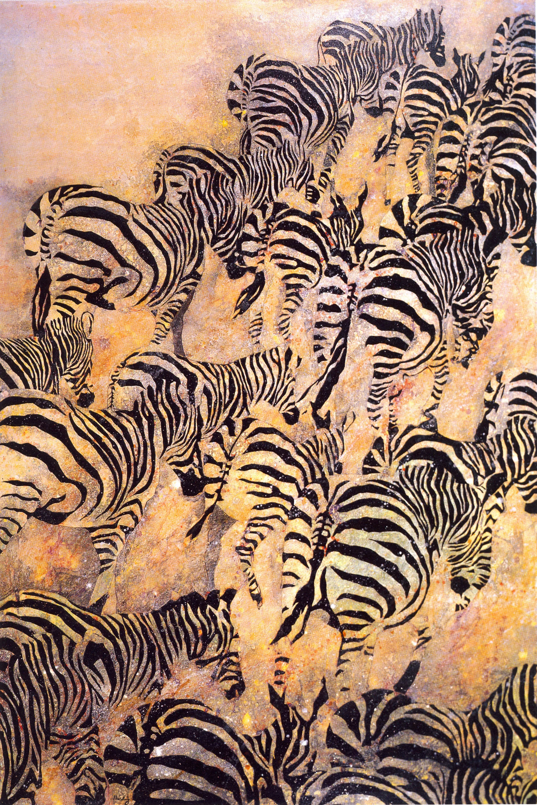 Shi-Ling Hsiang From Dotted Plain to Endless Plain, 2003, Acrylic on Canvas, 72" x 48"