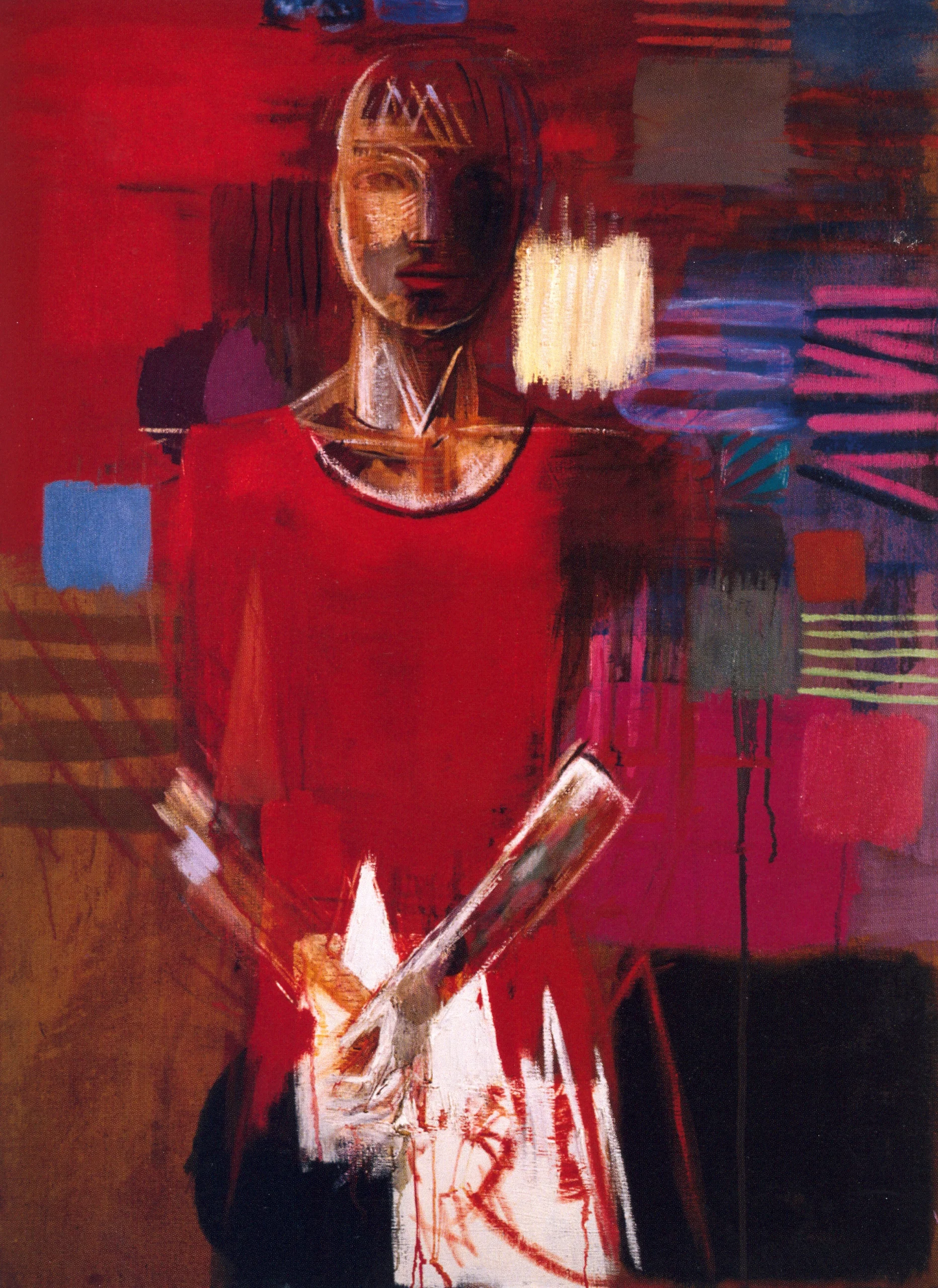 Mark Kurdziel Woman in Florence , 2002, Oil on Canvas, 36" x 48”