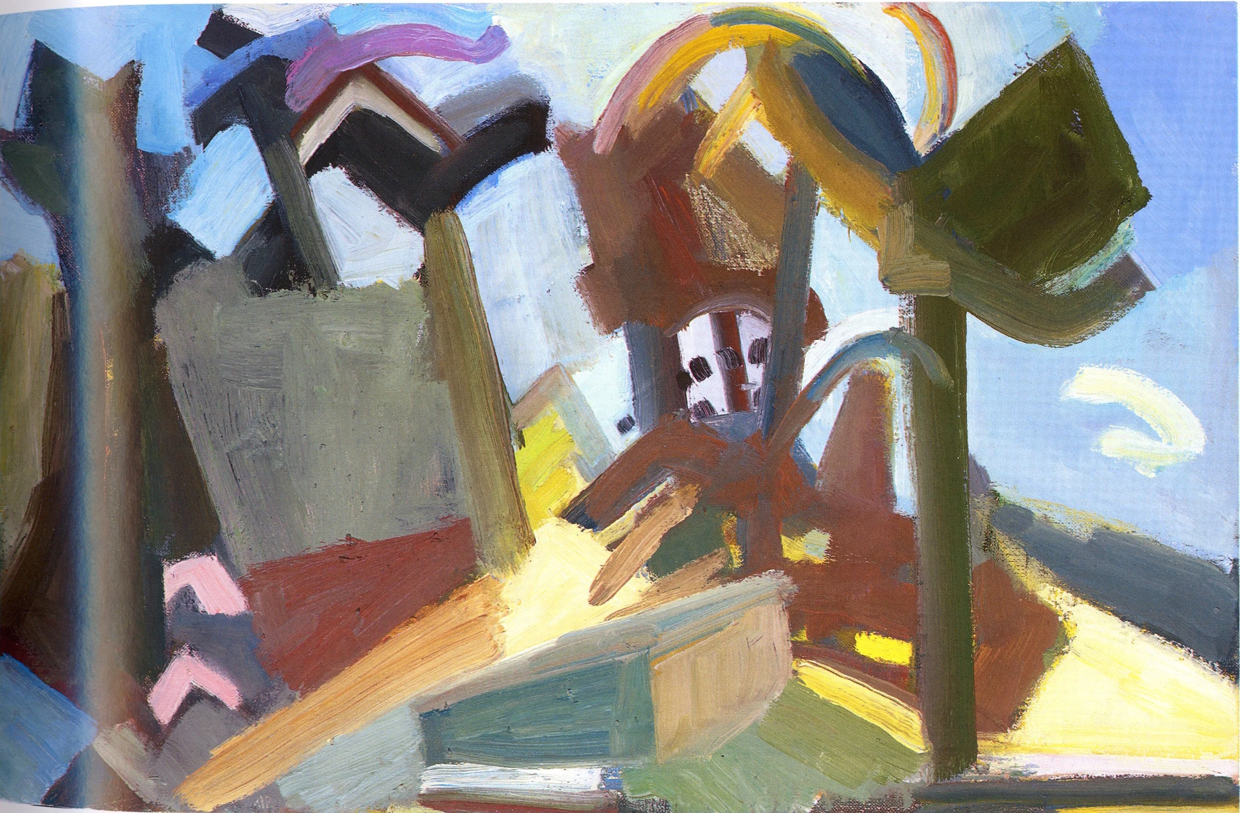 Dance for Anneliese, 2002, Oil on canvas, 13" x 20"