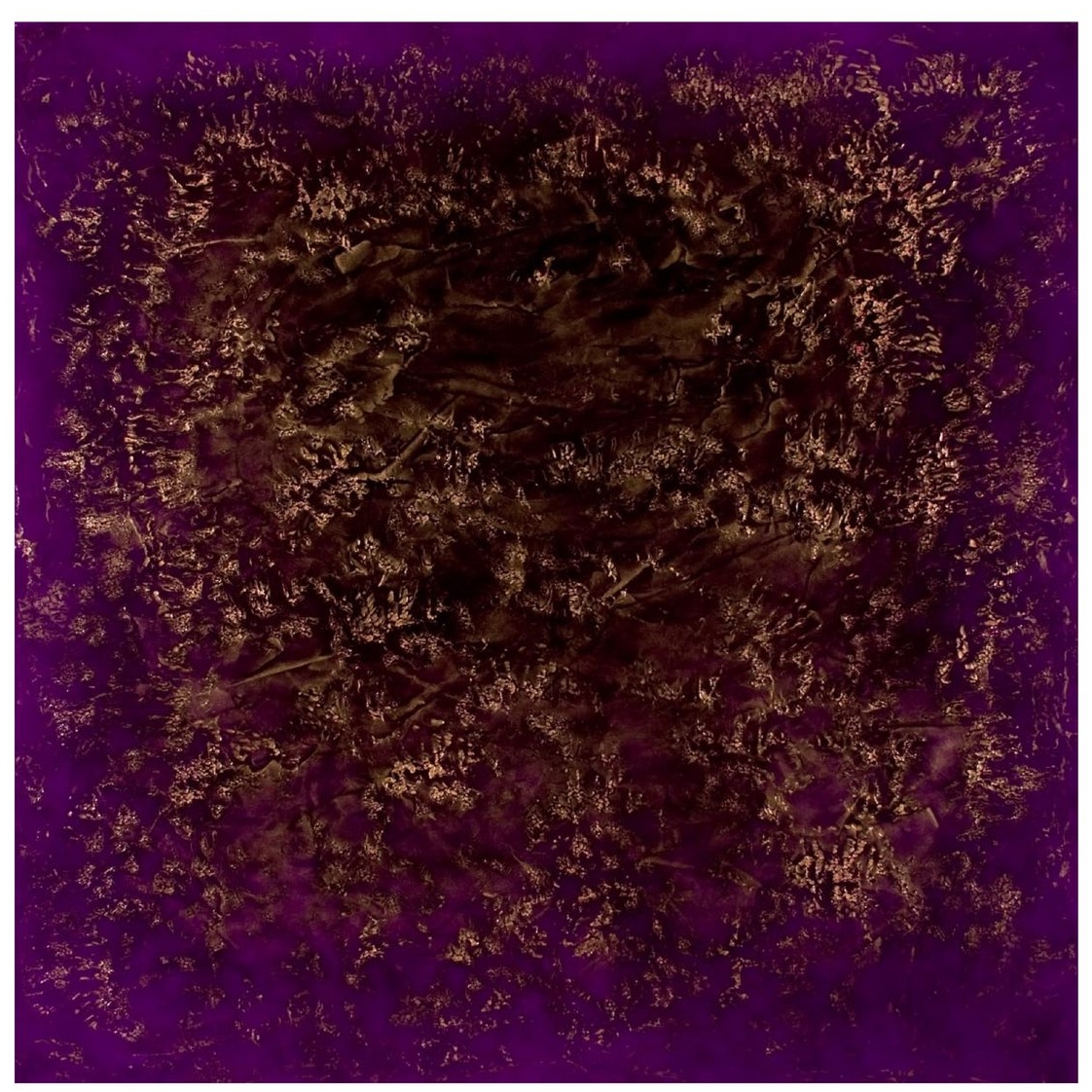 Ron Clark Stratum; Gold & Violet, oil on canvas 36” x 36” 2008