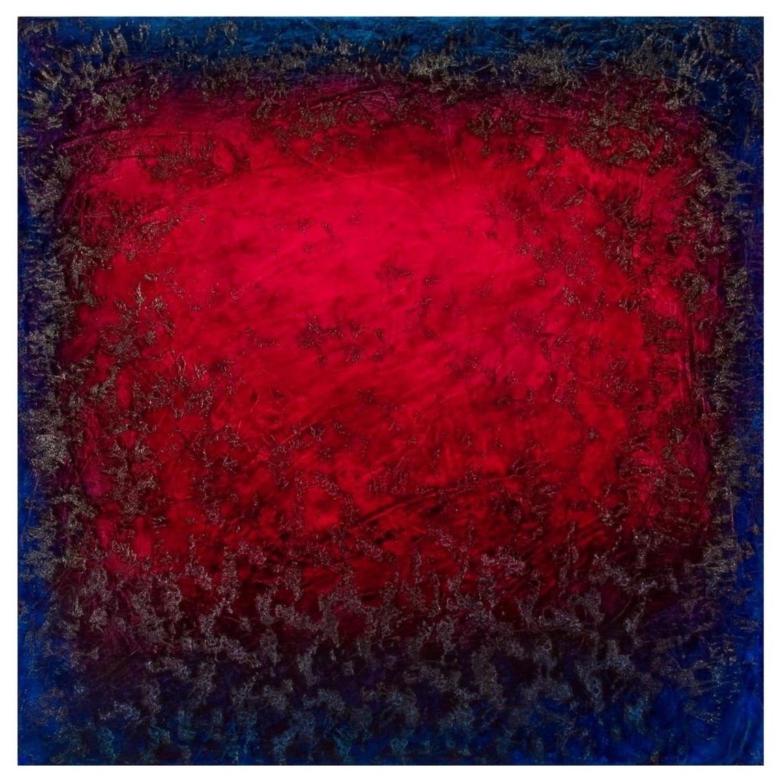 Ron Clark Seduction: Silver & Aquamarine, Oil on canvas 36” x 36” 2008