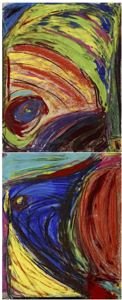 James Jenkins Suns and Florida, o il, acrylic and pastel, 22” x 55”, 2008