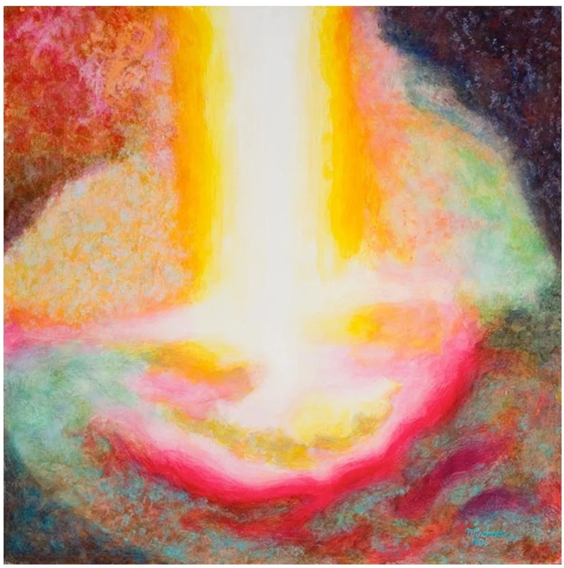 Michael Pinchera Healing Journey, a crylic on board 24” x 24” 2007