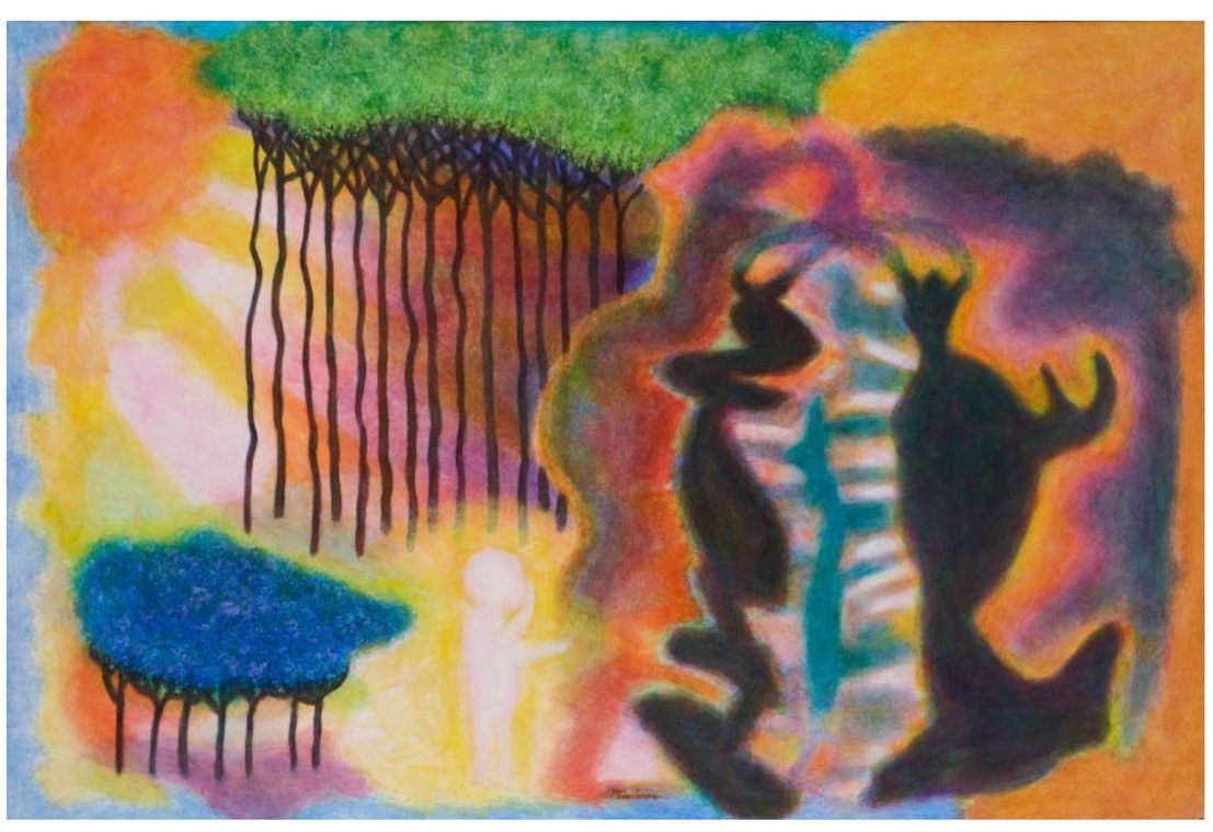 Michael Pinchera Fairy Tale, a crylic on board, 32” x 48”, 2008