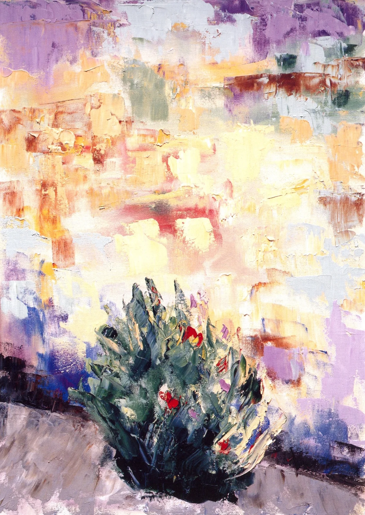 I Fiori é Muro #2 San Gimignano Oil on canvas, 28’’ x 20’’, 2004
