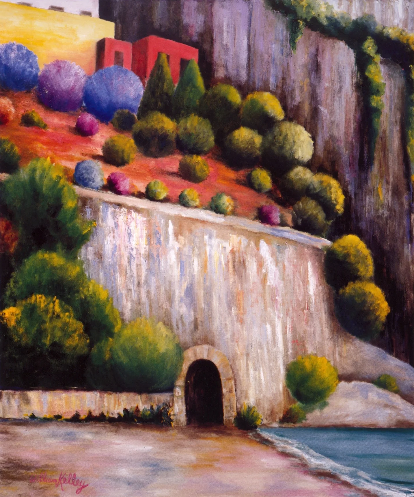 Il Spiaggio, Fornillo Positano Oil on canvas, 60’’ x 72’’, 2003