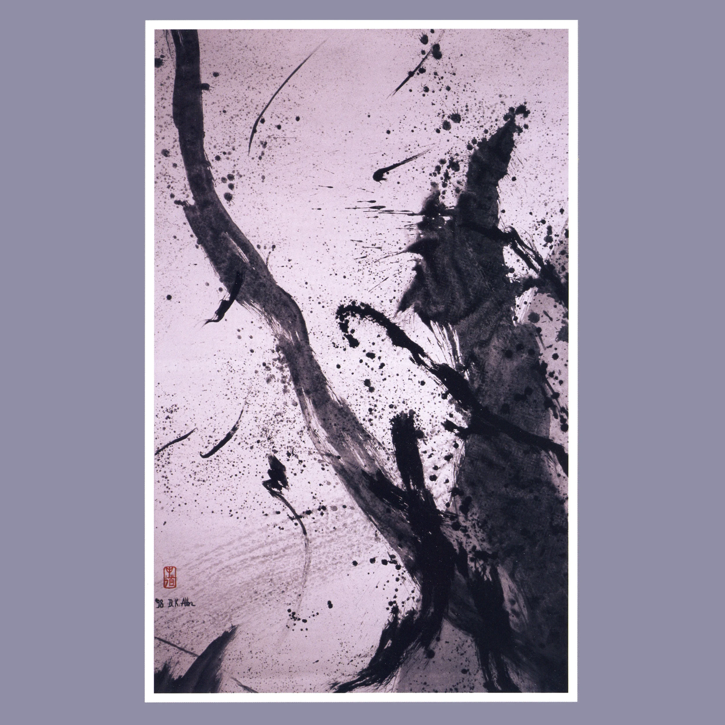 Old Zen Tree Ink on rice paper, 55 1/2’’ x 34 1/2’’, 1998