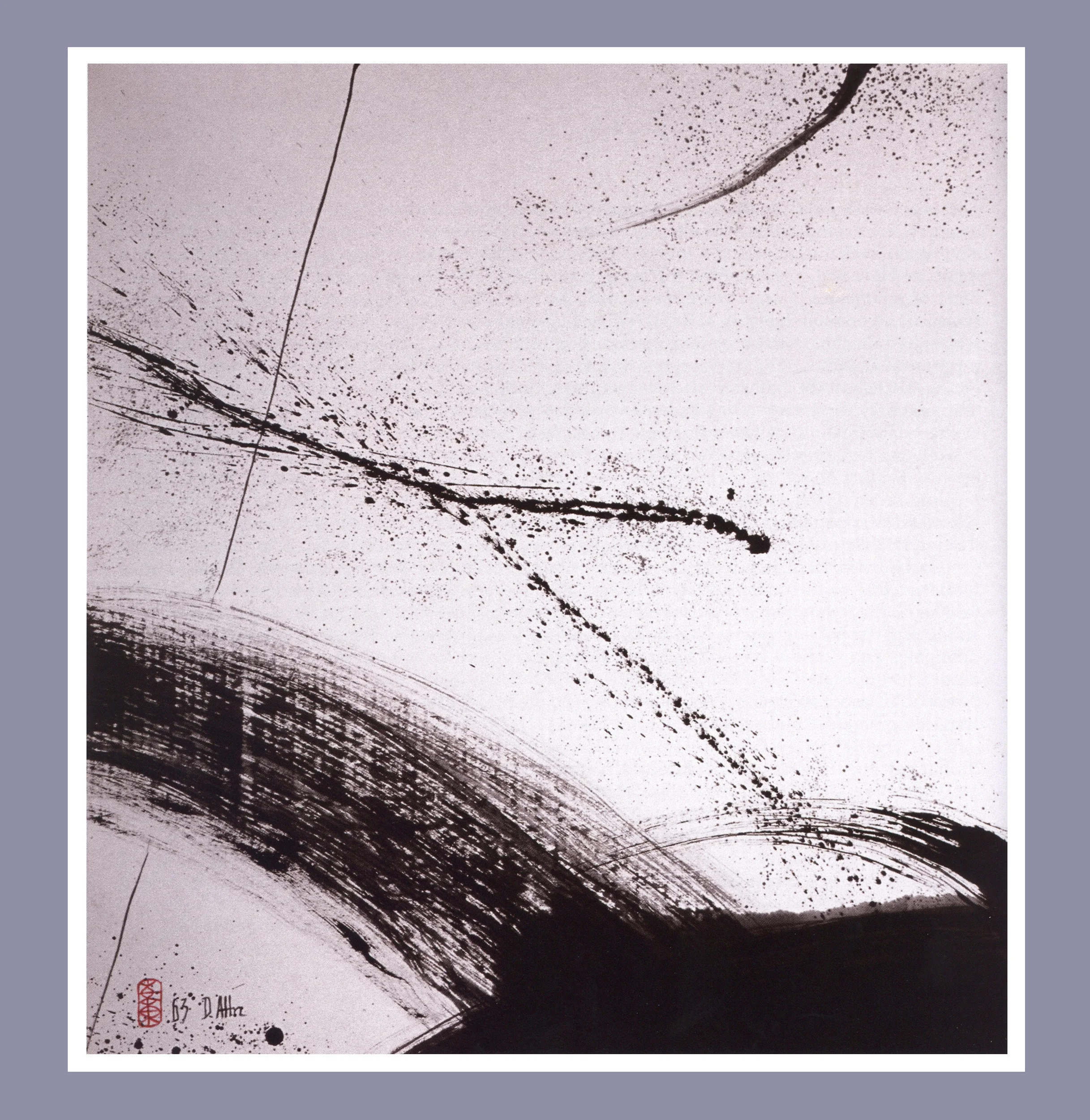 Zen Space Ink on rice paper, 29’’ x 30’’, 1963