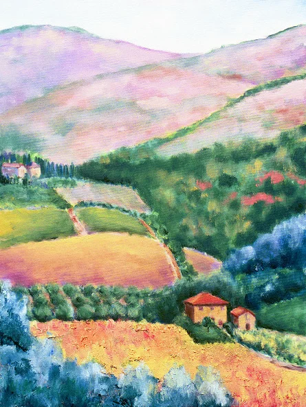 Villa Vignamaggio, Chianti 28” x 36”, Oil on Canvas, 2004