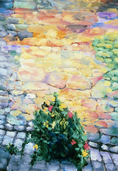 I Fiori é Muro #1, San Gimignano 20” x 28”, Oil on Canvas, 2004