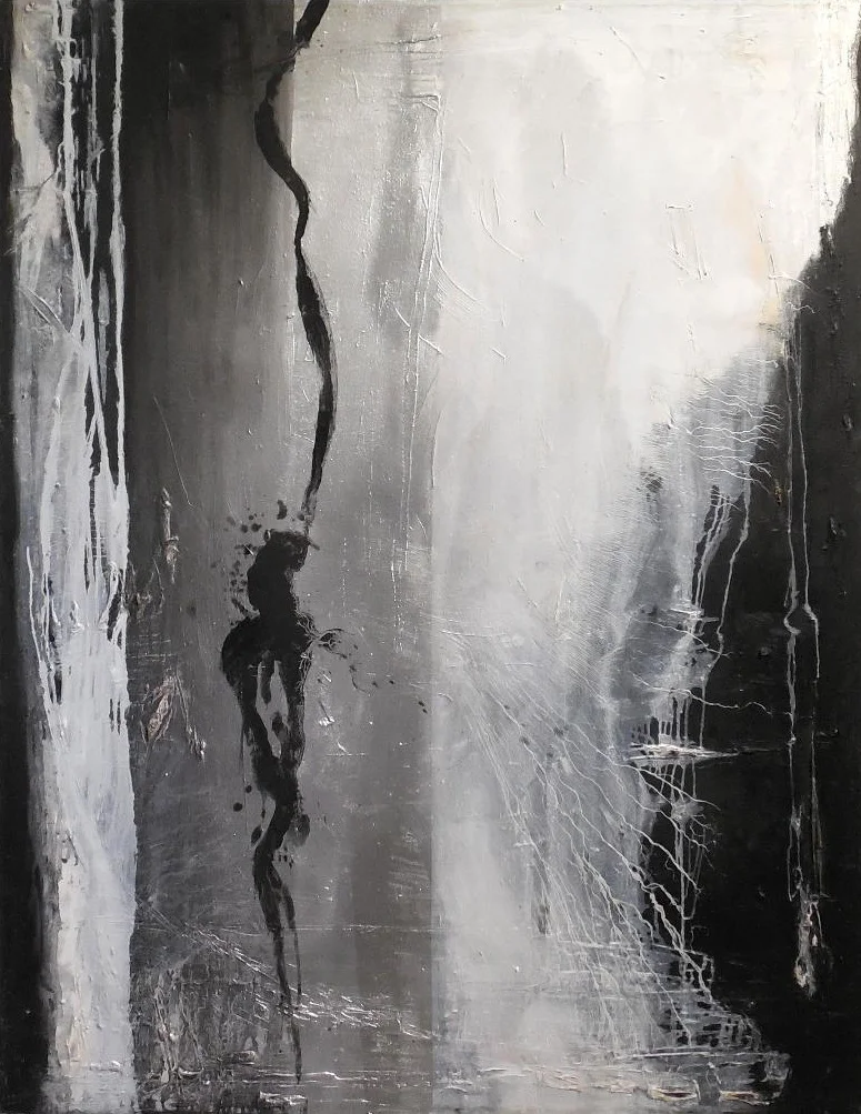 Duende VI Oil / Mixed Media, 54” x 42” , 2018