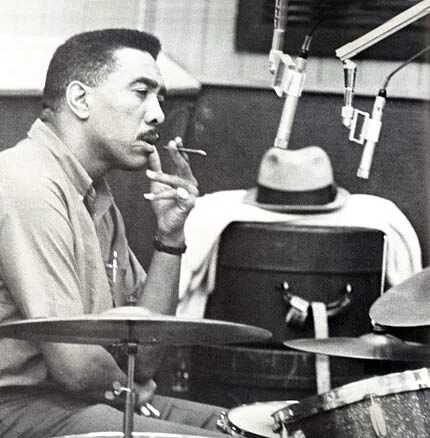 EARL PALMER taking a break.