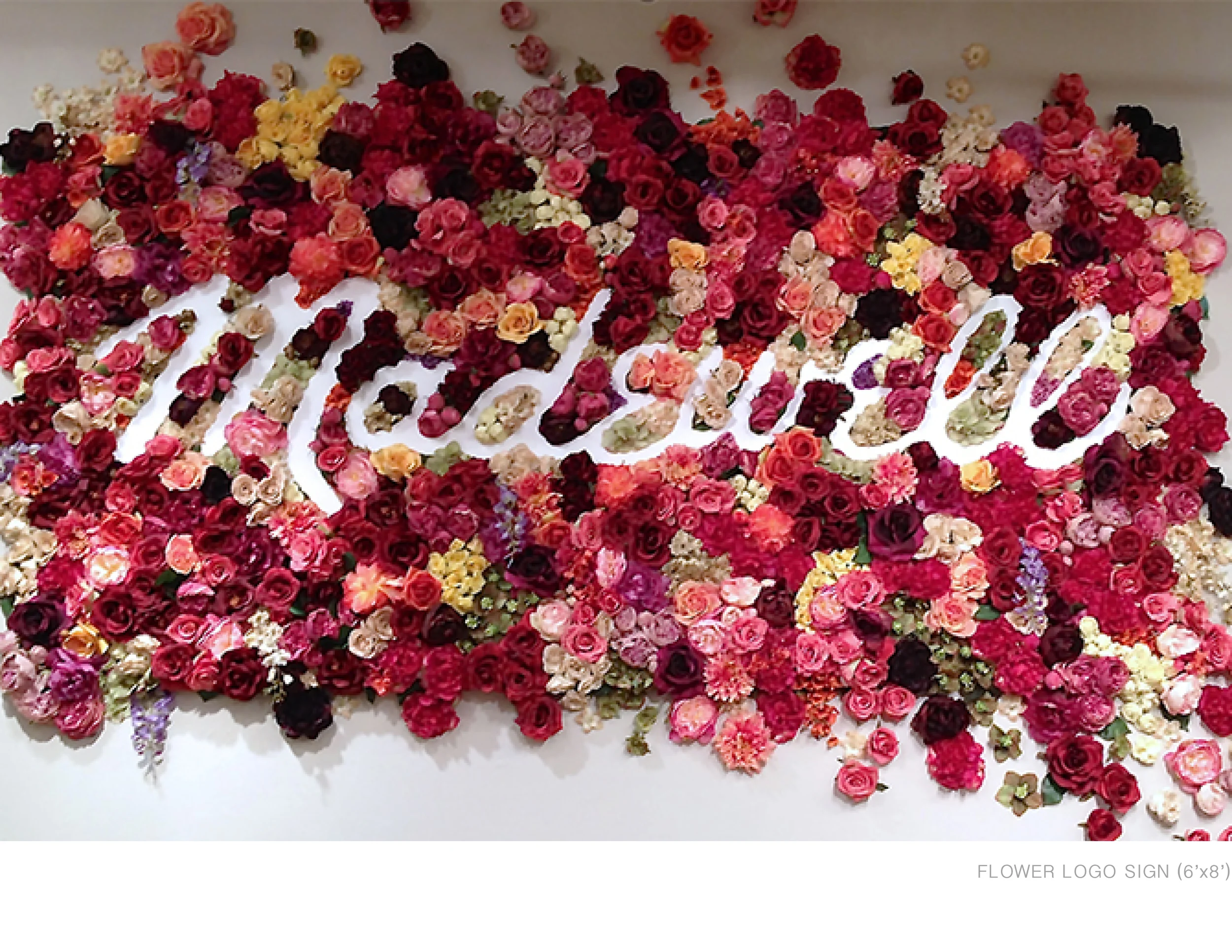 FLOWER LOGO SIGN (6'x8')